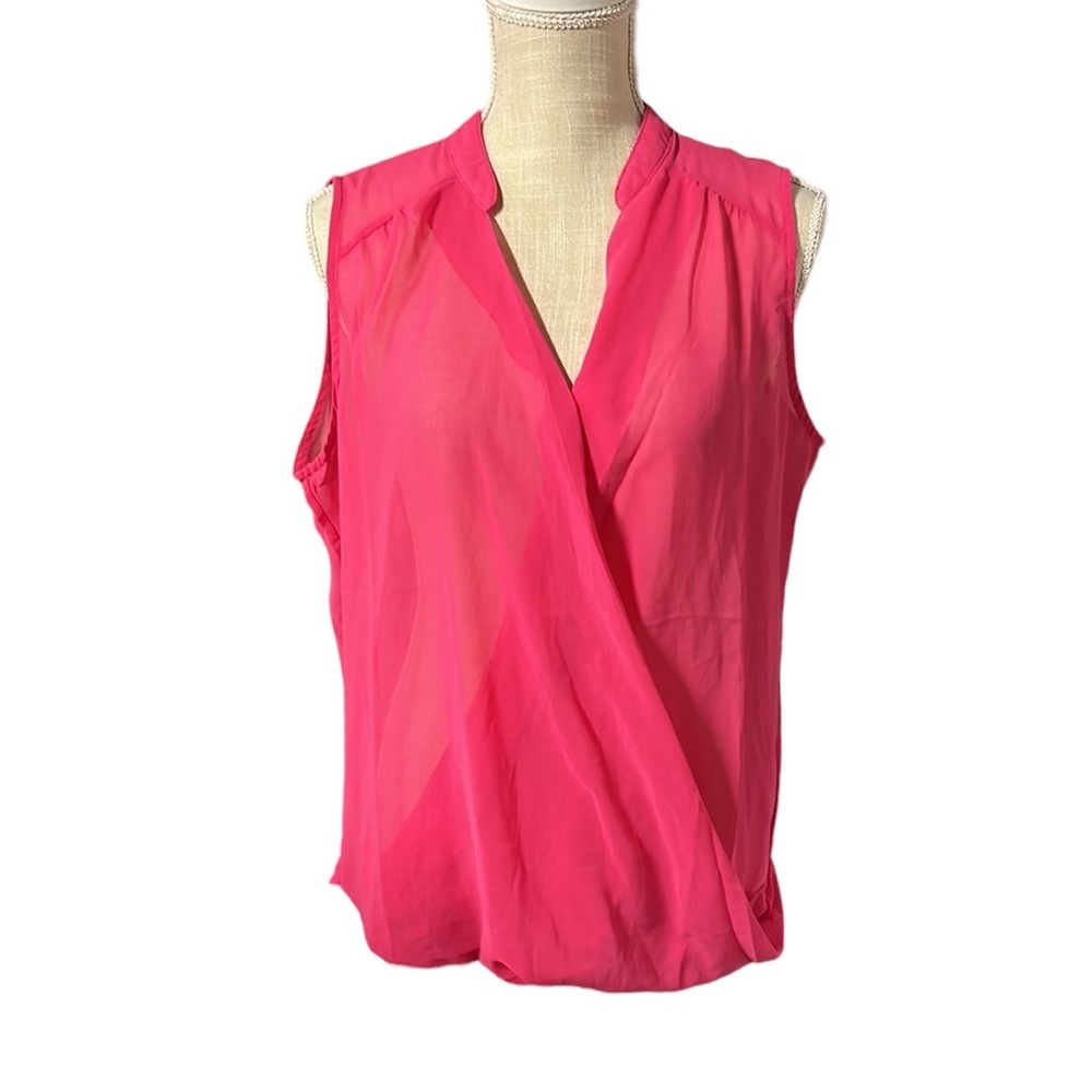 NWT Kristine Sleeveless Blouse Shirt Top Pink Womens Size M